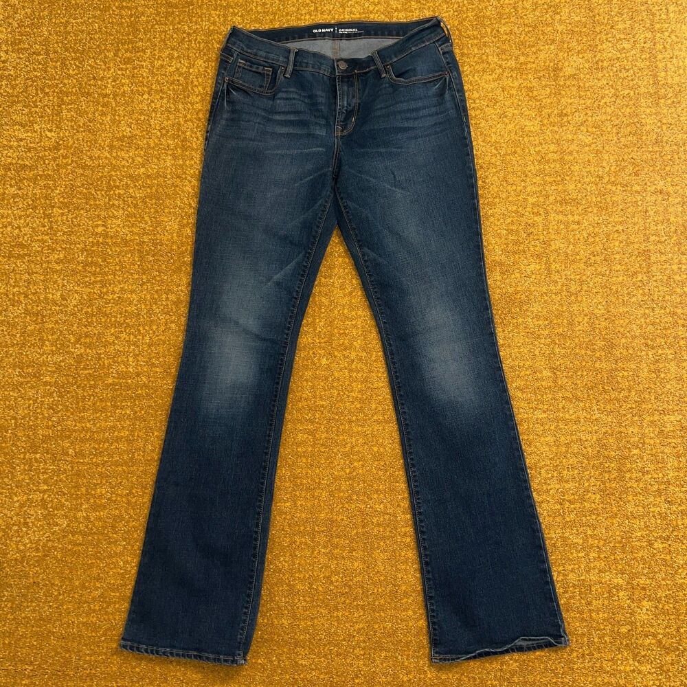 Old Navy Women's Mid Rise Boot cut Jeans Potrero Blue Wash Size 10L